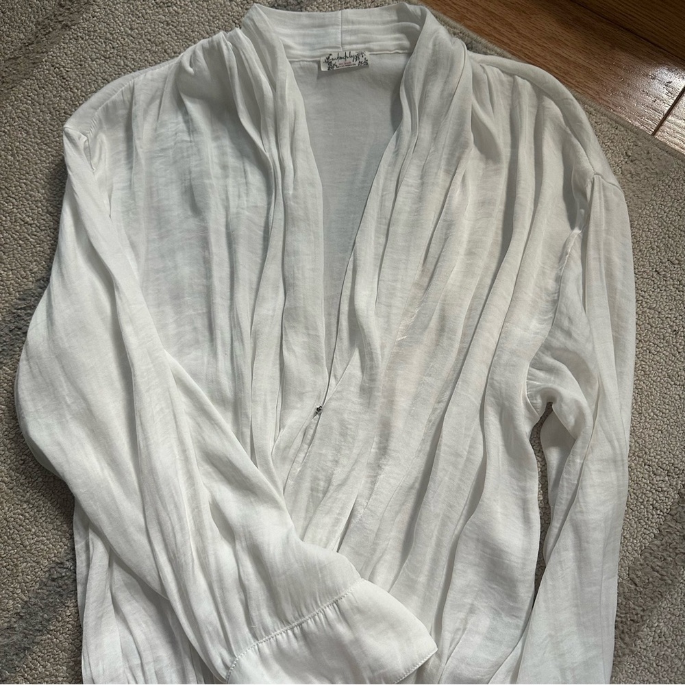 FREE PEOPLE White Plunge Thong Bodysuit - Picture 10 of 11
